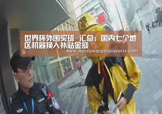 世界杯外围买球-汇总：国内七个地区机器换人补贴金额